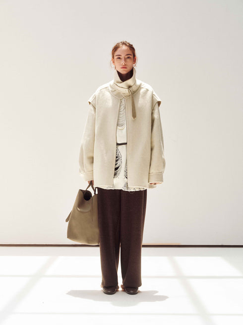 Dual-Tone Wool Jacket